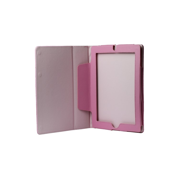 Grid Folio Leather Stand Case for iPad 2 3 4 - Pink