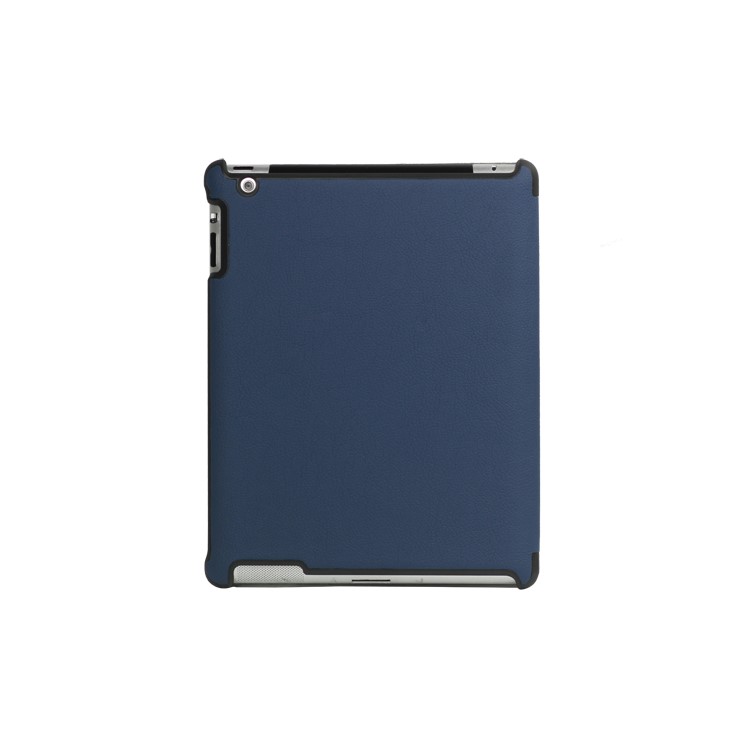 Stylish Leather Smart Cover with Stand for iPad 2 3 4 - Blue