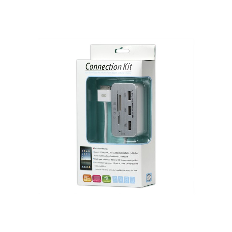 iPad 2 iPad Camera Connection Kit M2 T-Flash MS DUO SD(HC) Card Reader 3 Port Hub