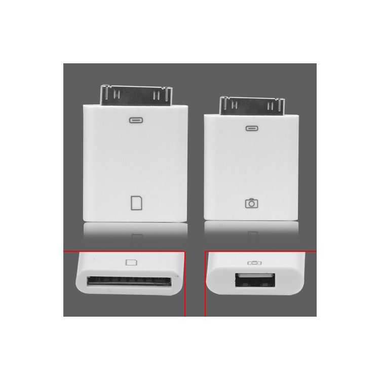 High Quality Camera Connection Kit Adapter for iPad 2 iPad (USB Port & SD Card Reader)