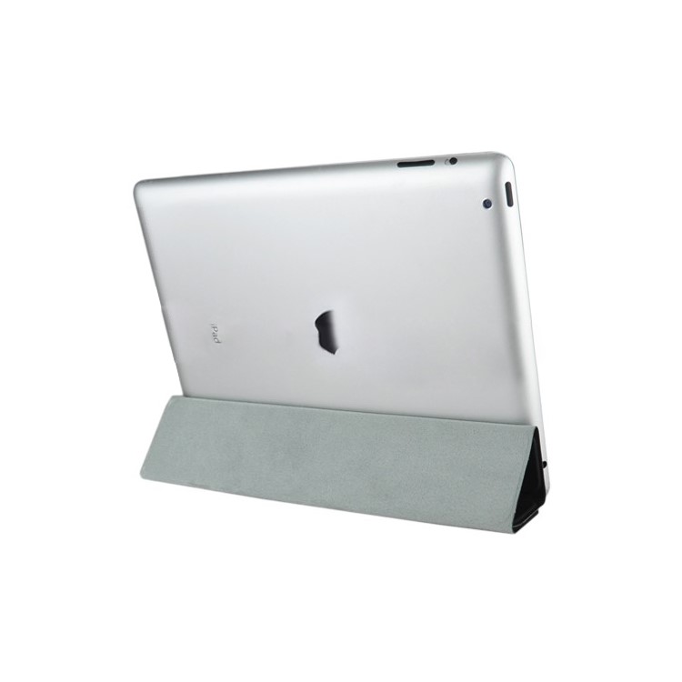 Fabulous Leather Smart Cover for iPad 3rd Generation The New iPad - Black