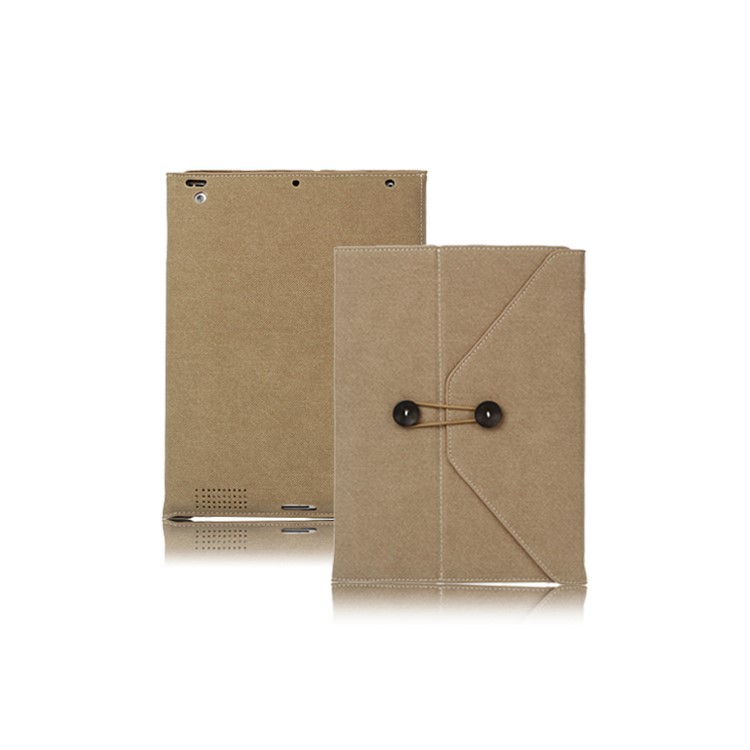 Jeans Cool Style Leather Case Handbag for New iPad 3rd 2nd 4th Generation - Brown