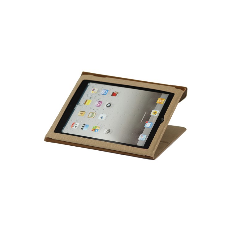 Jeans Cool Style Leather Case Handbag for New iPad 3rd 2nd 4th Generation - Brown
