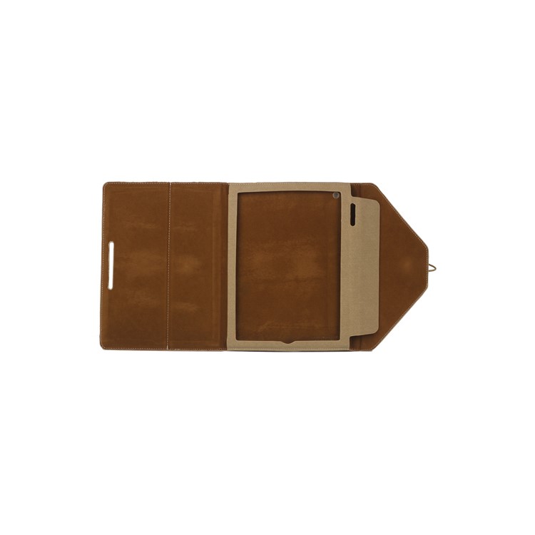 Jeans Cool Style Leather Case Handbag for New iPad 3rd 2nd 4th Generation - Brown