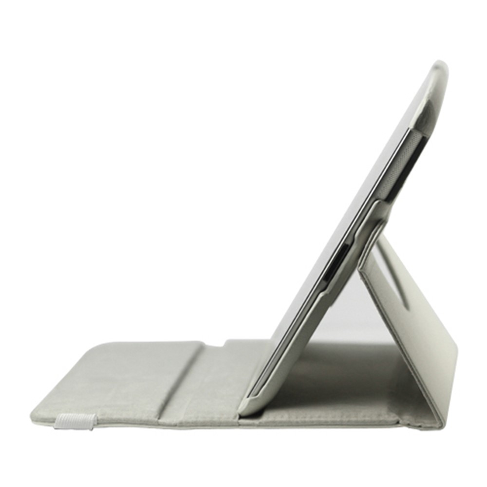 360 Degree Rotating New iPad 2 3 4 Leather Case Cover with Stand - White