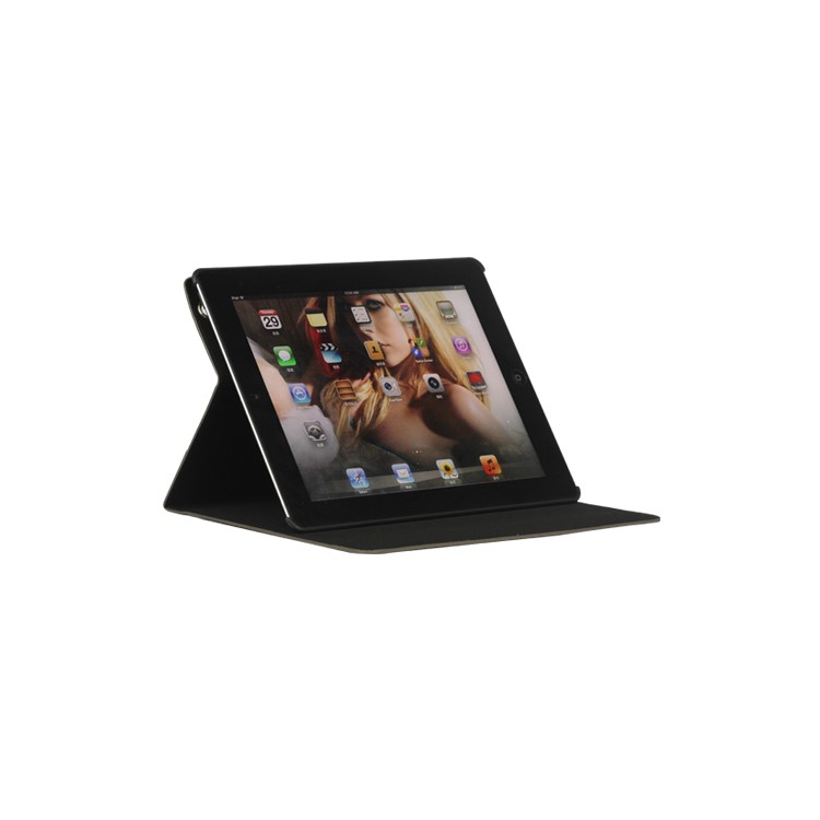 Camouflage Magnetic Leather Smart Cover Stand for New iPad 2 3 4 - Grey