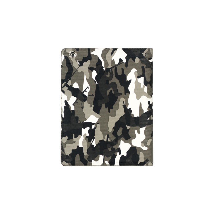 Camouflage Magnetic Leather Smart Cover Stand for New iPad 2 3 4 - Grey