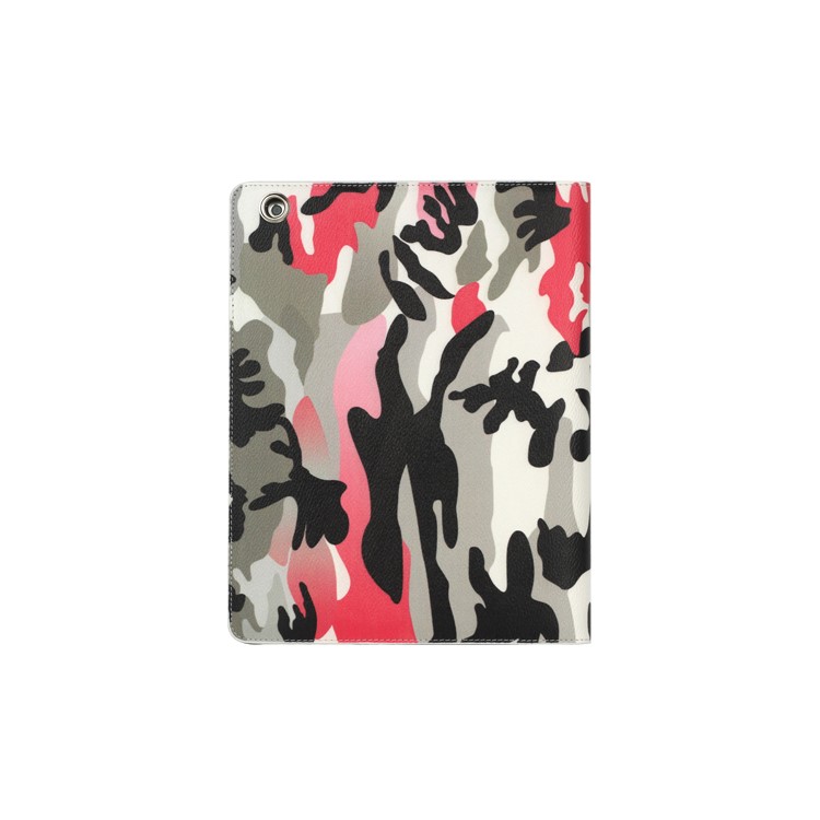 Camouflage Magnetic Leather Smart Cover Stand for New iPad 2 3 4 - Pink