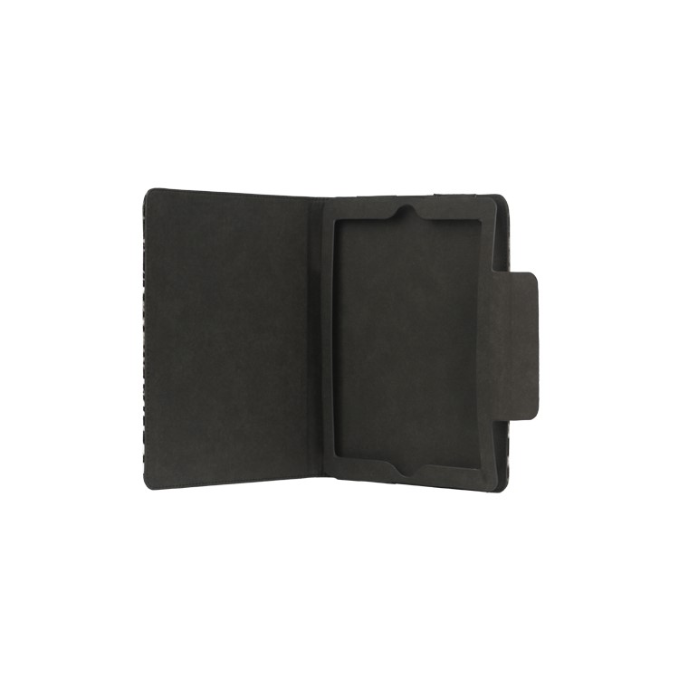 Leopard Folio Leather Case Stand for New iPad 2 3 4 - Black