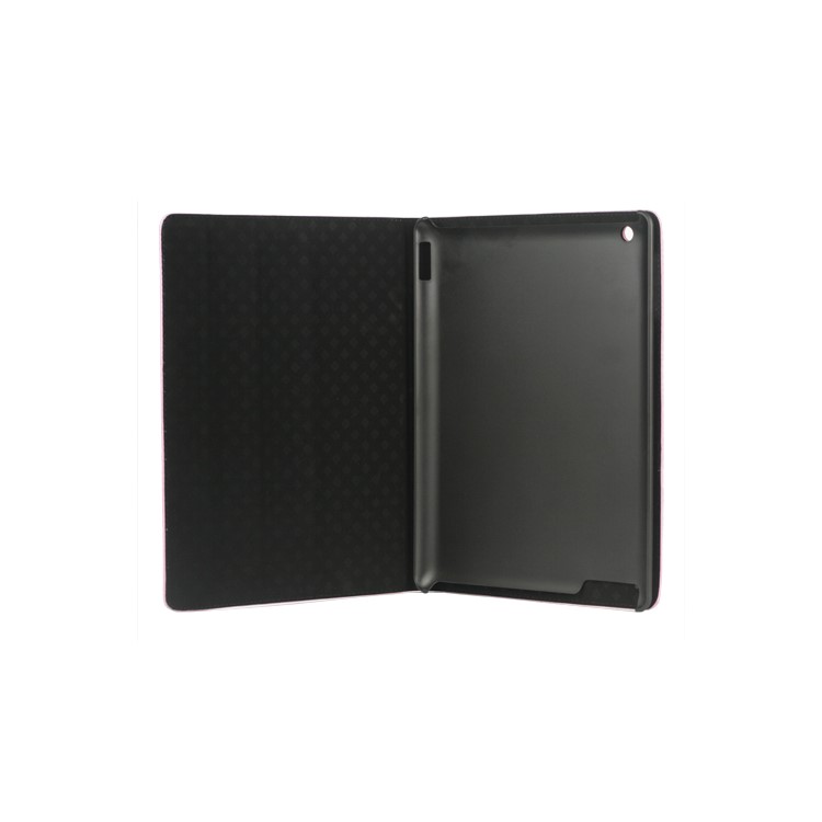 Crocodile Folio Leather Case Stand for New iPad 4th 3rd 2nd Gen - Pink