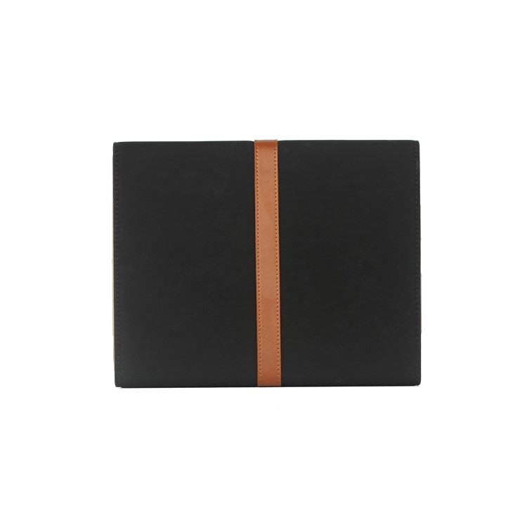 Stylish Leather Stand Case with Belt and Brass Buckle for iPad 4th 3rd 2nd Gen - Black