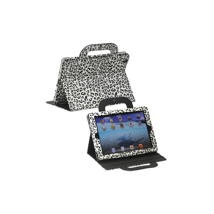 Leopard Handbag Leather Smart Cover for iPad 2 3 4