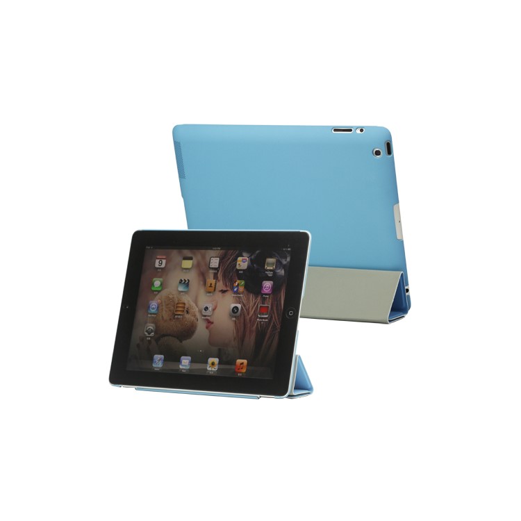Slim Leather Smart Cover with Stand for iPad 2nd 3rd 4th Gen - Blue