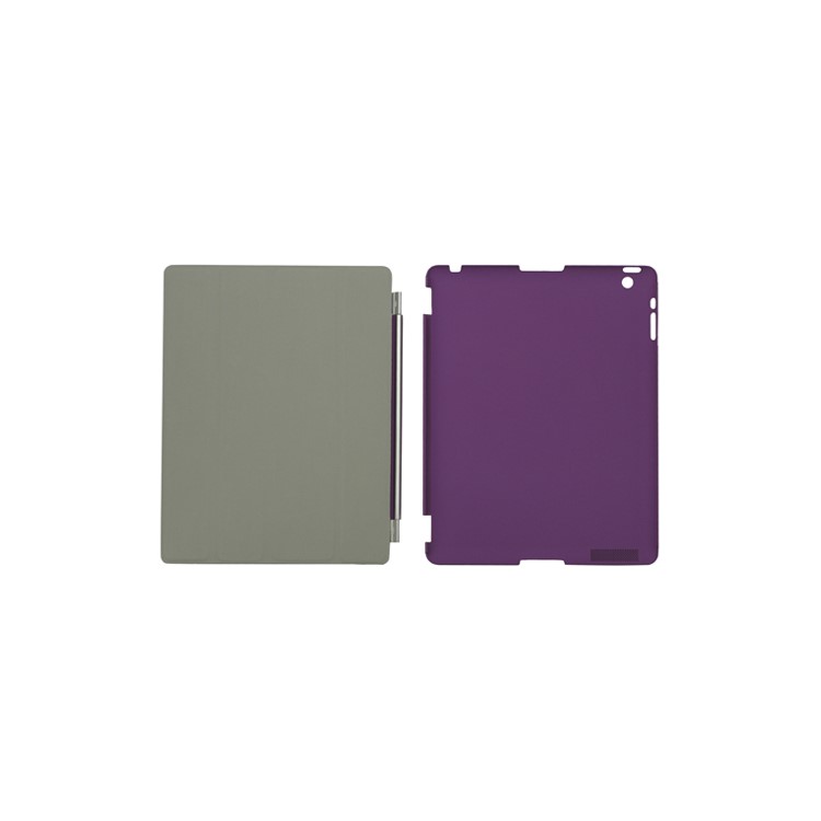 Slim Leather Smart Cover with Stand for iPad 2nd 3rd 4th Gen - Purple