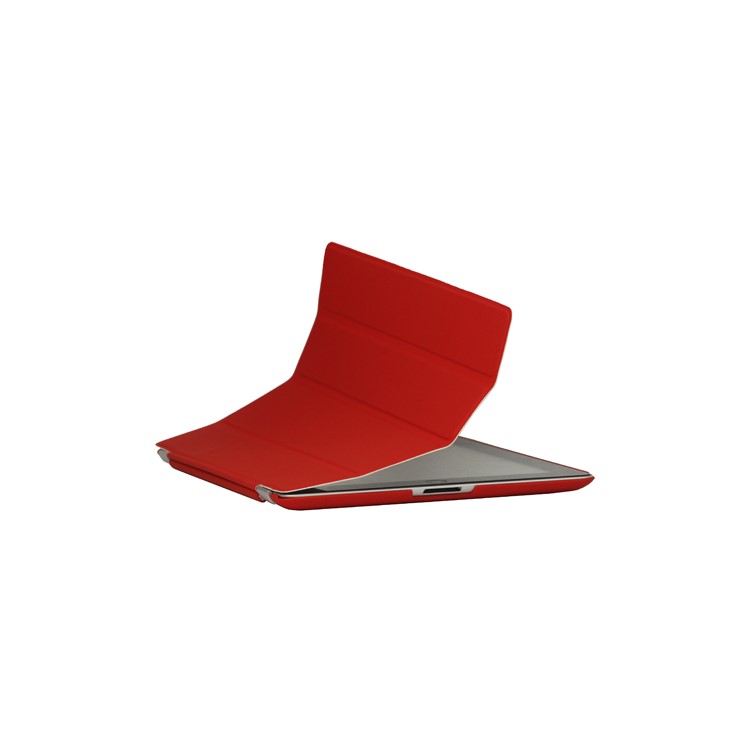 Slim Leather Smart Cover with Stand for iPad 2nd 3rd 4th Gen - Red
