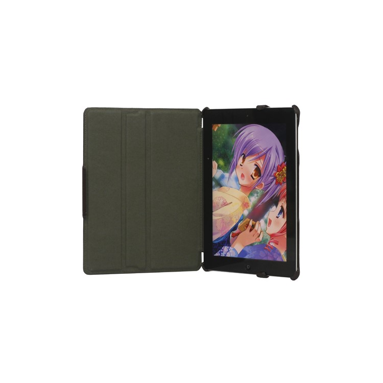 Slim Lychee PU Leather Case Cover for iPad 2nd 3rd 4th Gen - Coffee