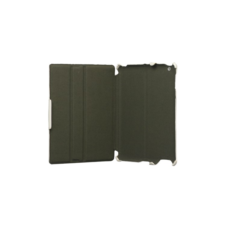 Slim Lychee PU Leather Case Cover for iPad 2nd 3rd 4th Gen - White