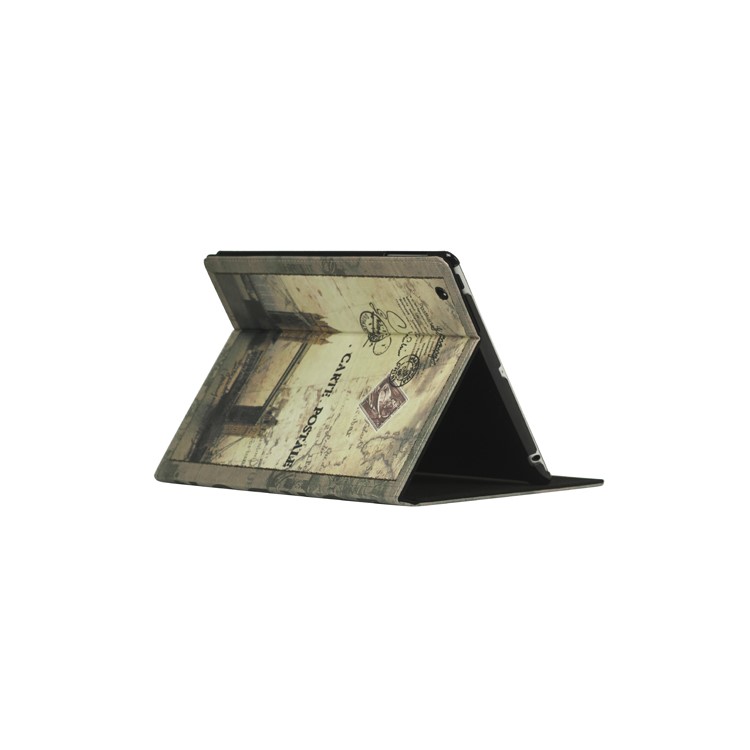 iPad 2nd 3rd 4th Gen British Style London Tower Bridge Magnetic Leather Case with Stand