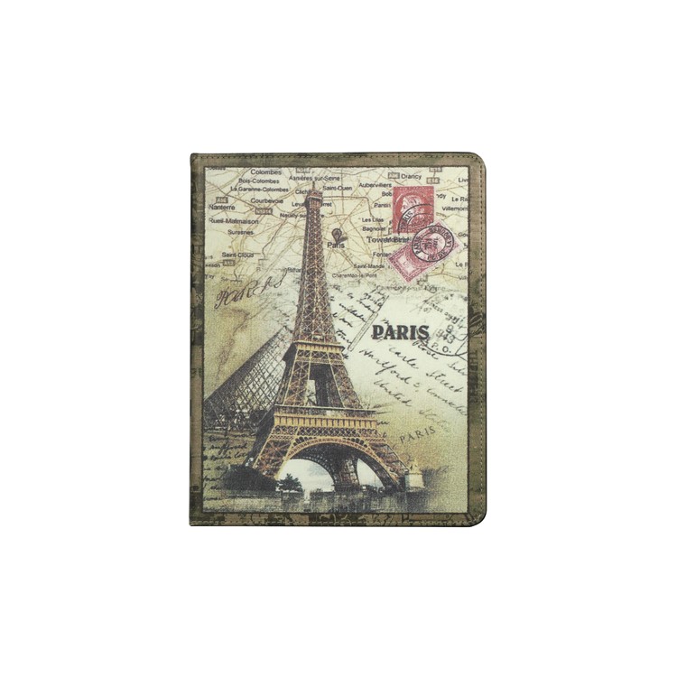 Retro Eiffel Tower Stand Leather Smart Cover for iPad 2nd 3rd 4th Gen