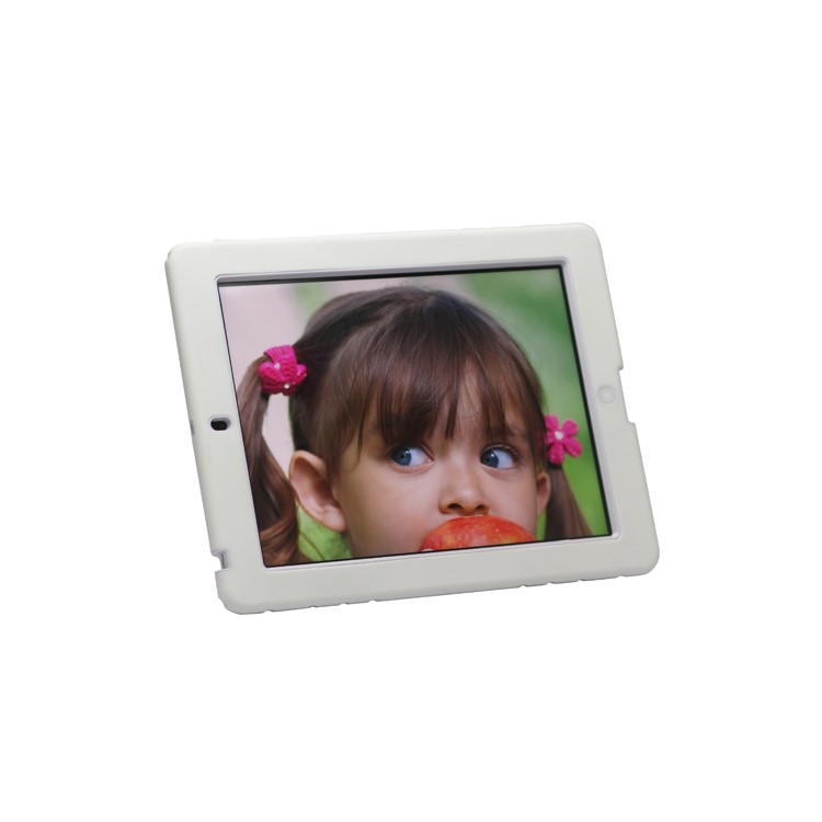 Snap-on Defender Case Cover with Stand for iPad 4 iPad 3 iPad 2 - White