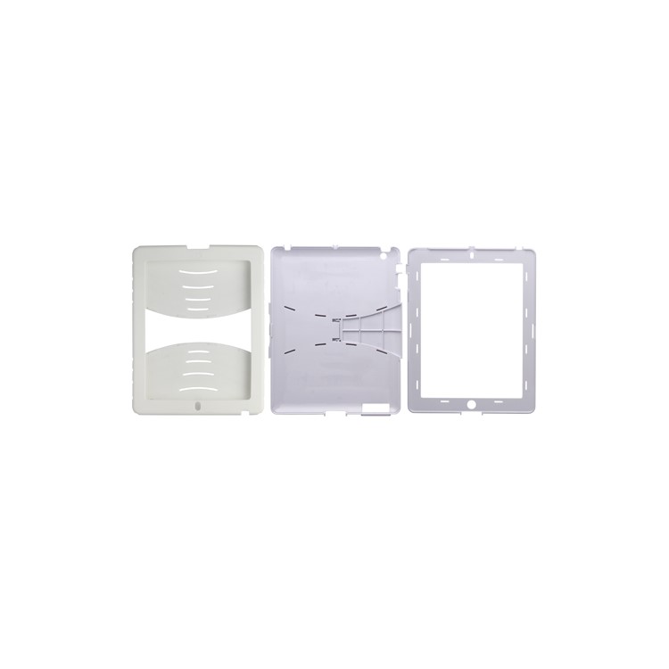 Snap-on Defender Case Cover with Stand for iPad 4 iPad 3 iPad 2 - White