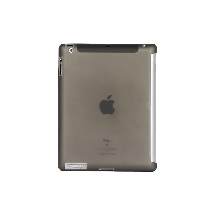Smart Cover Companion TPU Gel Case for iPad 2 3 4 - Translucent Grey
