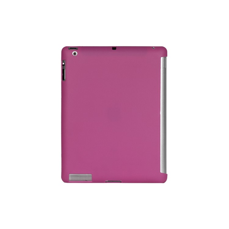 Smart Cover Companion TPU Gel Case for iPad 2 3 4 - Purple