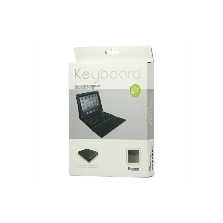 2 in 1 Bluetooth Keyboard and Leather Case for New iPad 2nd 3rd 4th Gen - Red