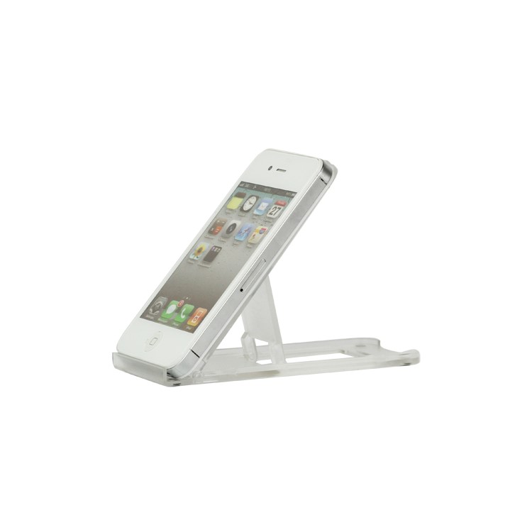 Clear Foldable Stand Mount Bracket for The new iPad iPhone Tablet PC - Transparent
