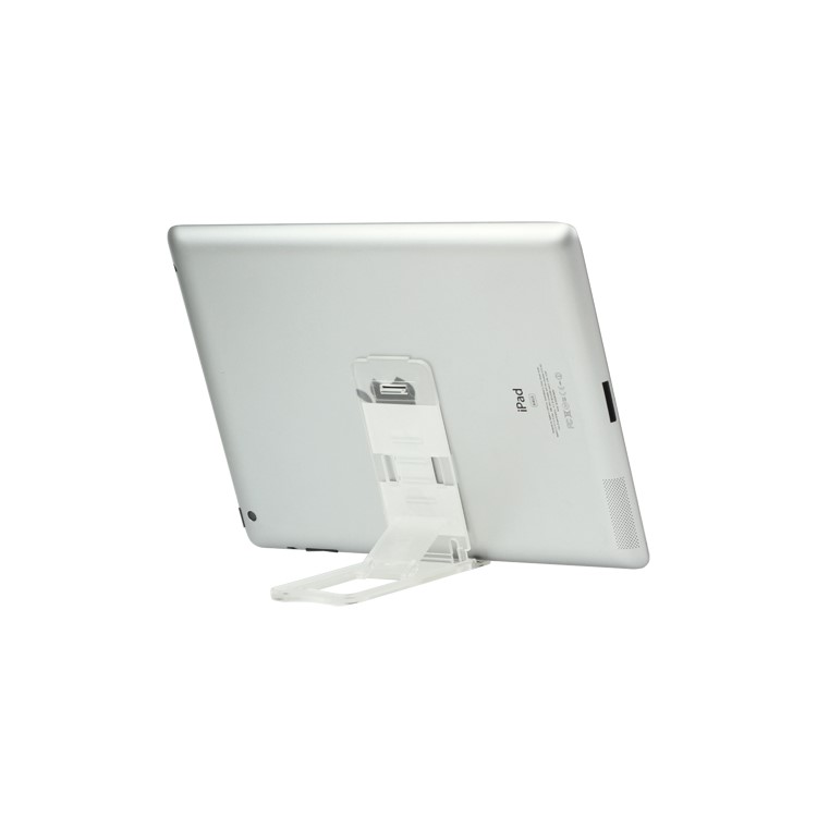 Clear Foldable Stand Mount Bracket for The new iPad iPhone Tablet PC - Transparent