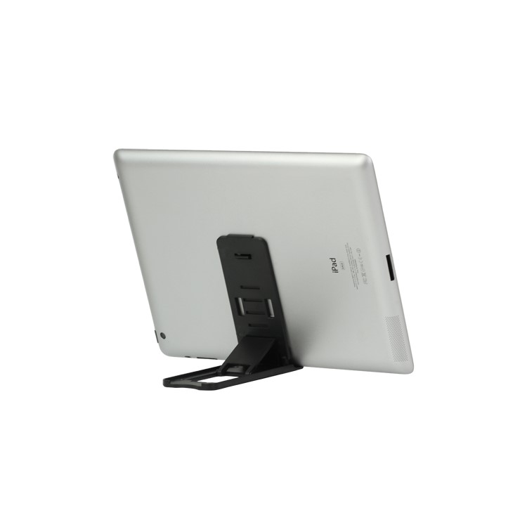 Foldable Plastic Stand Mount Holder for The new iPad iPhone Tablet PC and etc - Black