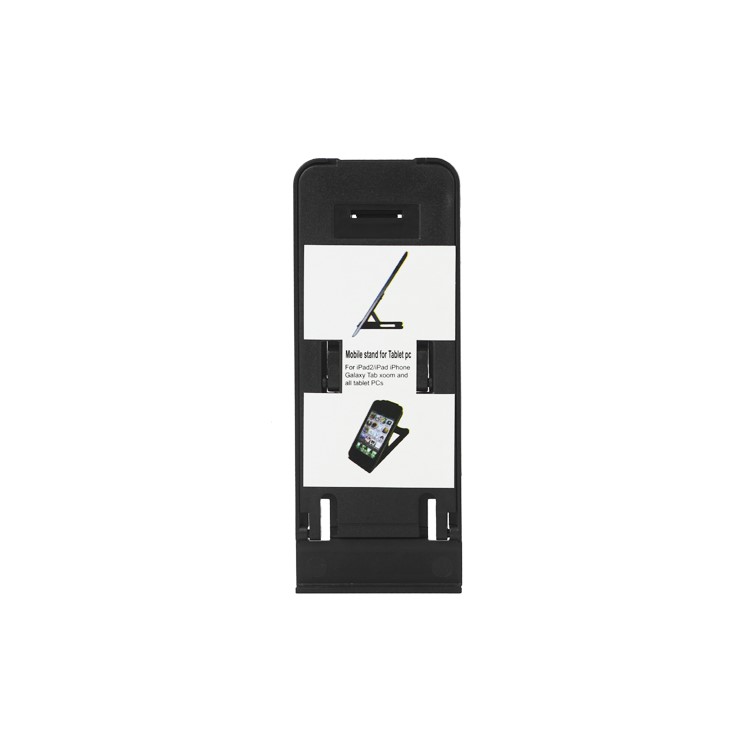 Foldable Plastic Stand Mount Holder for The new iPad iPhone Tablet PC and etc - Black