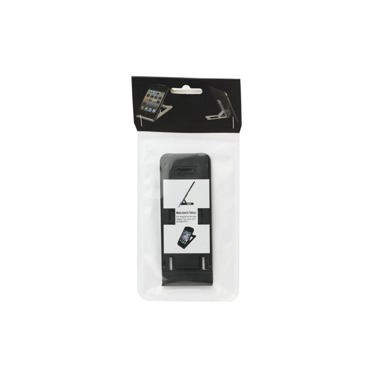 Foldable Plastic Stand Mount Holder for The new iPad iPhone Tablet PC and etc - Black
