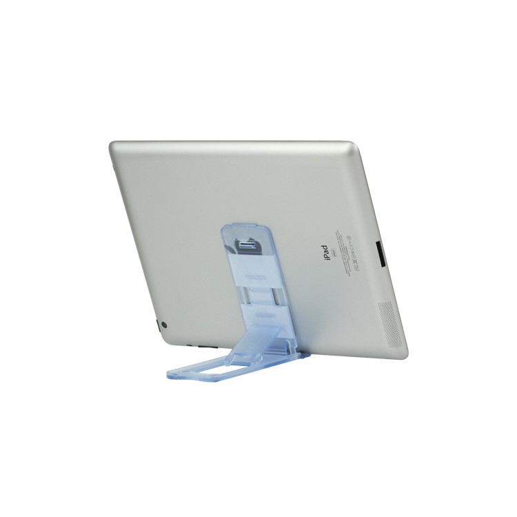 Clear Foldable Stand Mount for The new iPad iPhone Tablet PC and etc - Light Blue