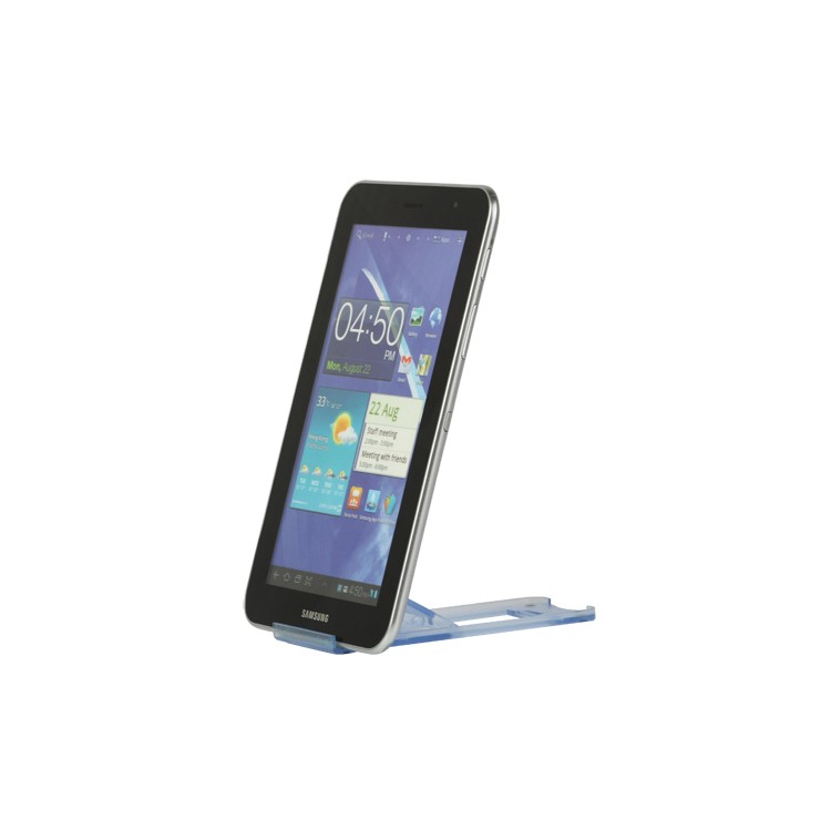 Clear Foldable Stand Mount for The new iPad iPhone Tablet PC and etc - Light Blue