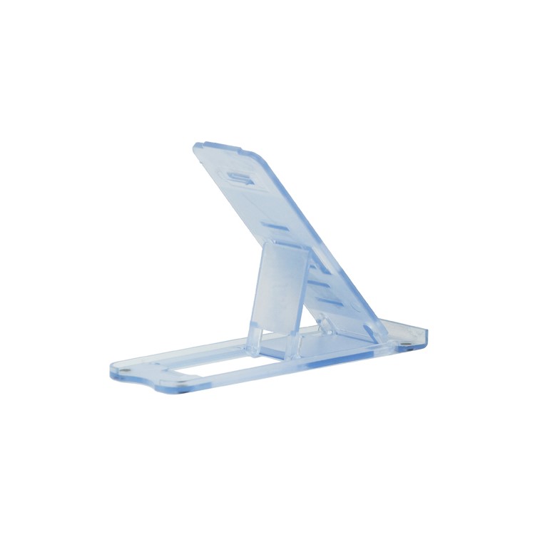 Clear Foldable Stand Mount for The new iPad iPhone Tablet PC and etc - Light Blue