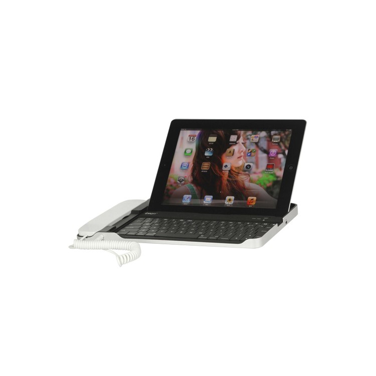 iPega iPad Skype Bluetooth Keyboard with Telephone Handset for The New iPad / iPad 2 / iPad