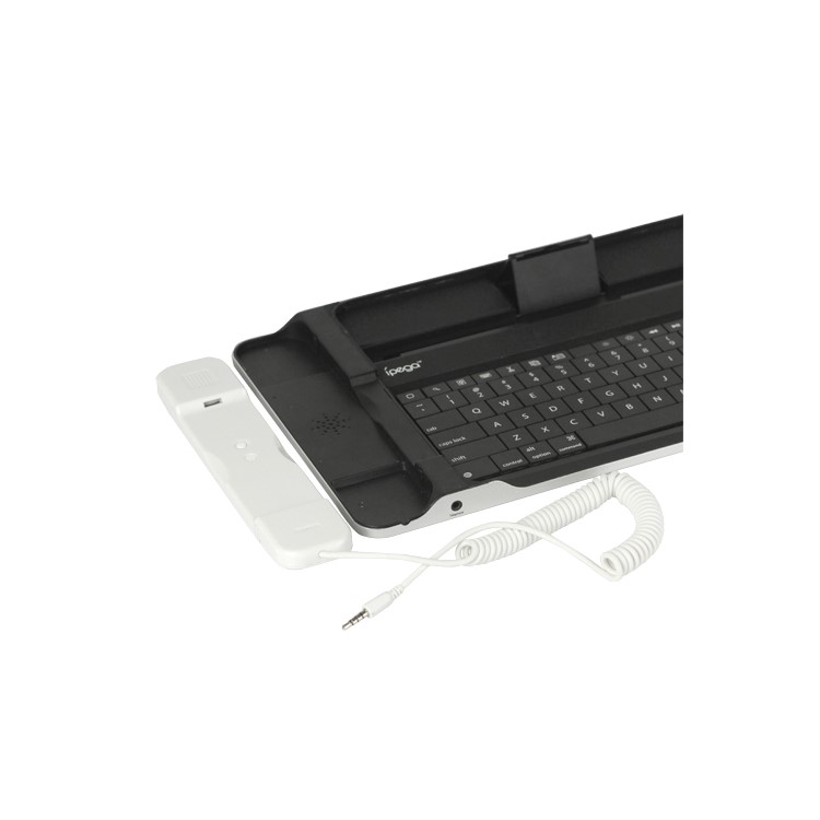 iPega iPad Skype Bluetooth Keyboard with Telephone Handset for The New iPad / iPad 2 / iPad
