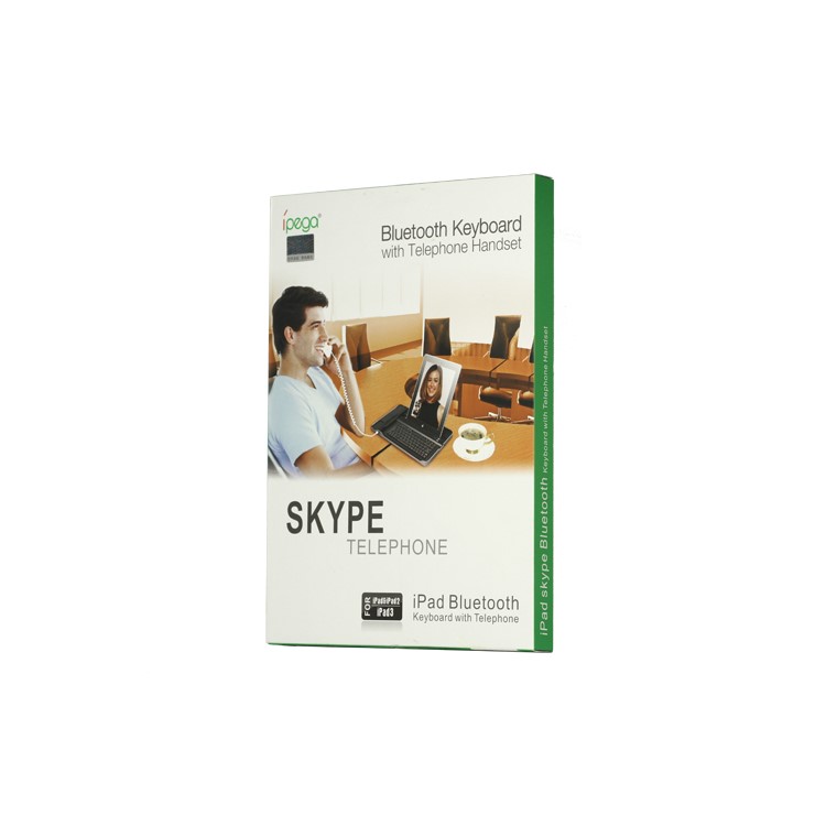 iPega iPad Skype Bluetooth Keyboard with Telephone Handset for The New iPad / iPad 2 / iPad