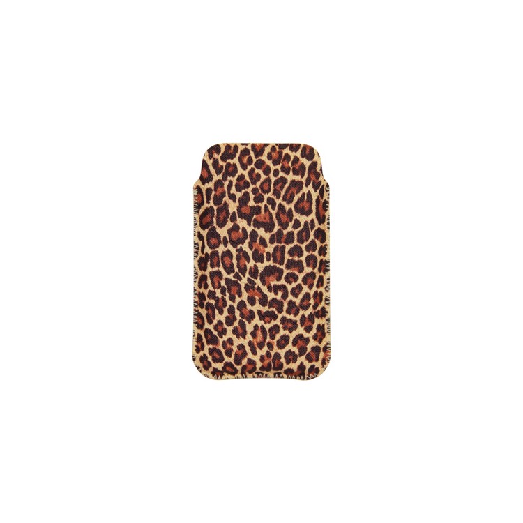 Soft Leopard Skin Leather Pouch Case for iPhone 4/4S 3G/3GS, iPod etc