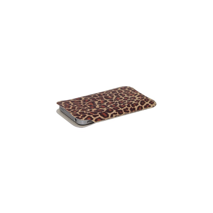 Soft Leopard Skin Leather Pouch Case for iPhone 4/4S 3G/3GS, iPod etc