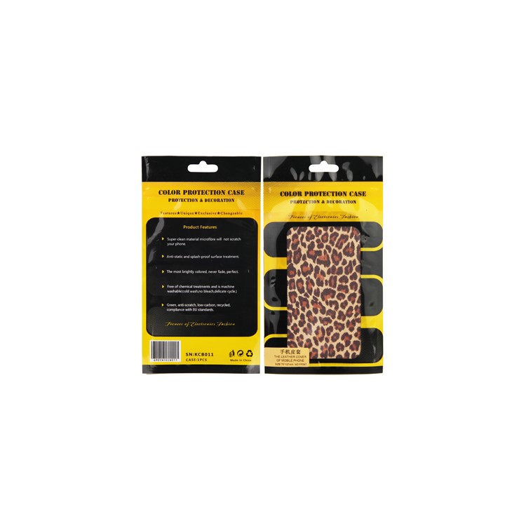 Soft Leopard Skin Leather Pouch Case for iPhone 4/4S 3G/3GS, iPod etc