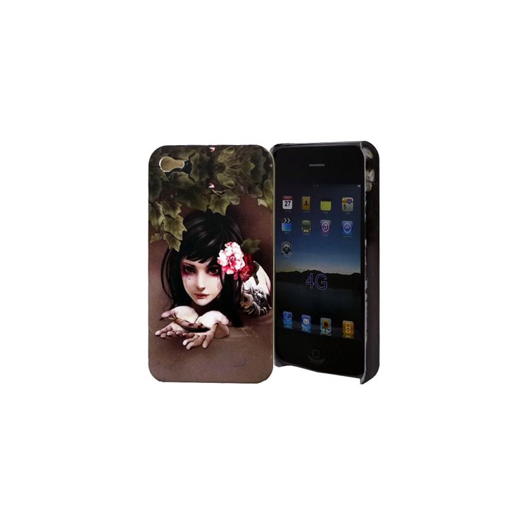 Evil Girl Series Beauty and Fish iPhone 4 Hard Case Cover