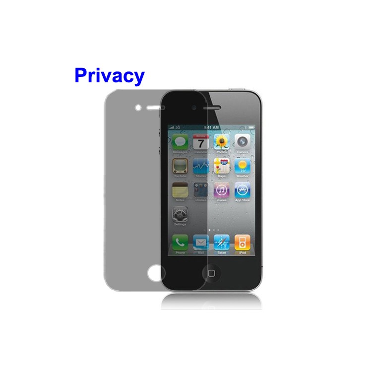 iPhone 4 4S Screen Protector Guard Film (180 Degree Privacy)