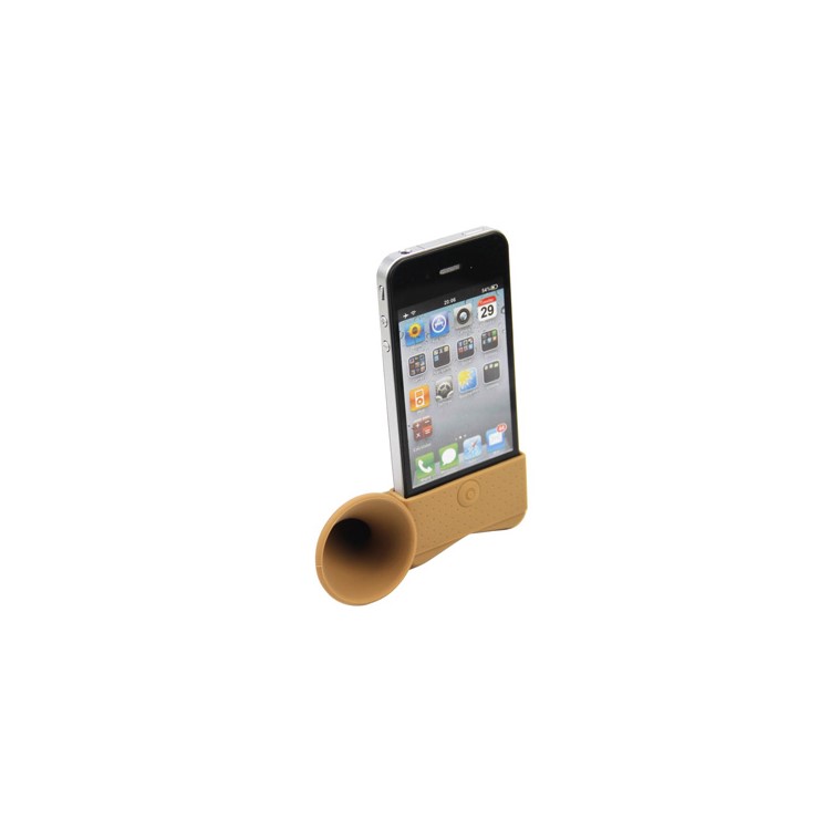 Unique Silicone Horn Stand Holder Amplifier Speaker for iPhone 4 4S ...