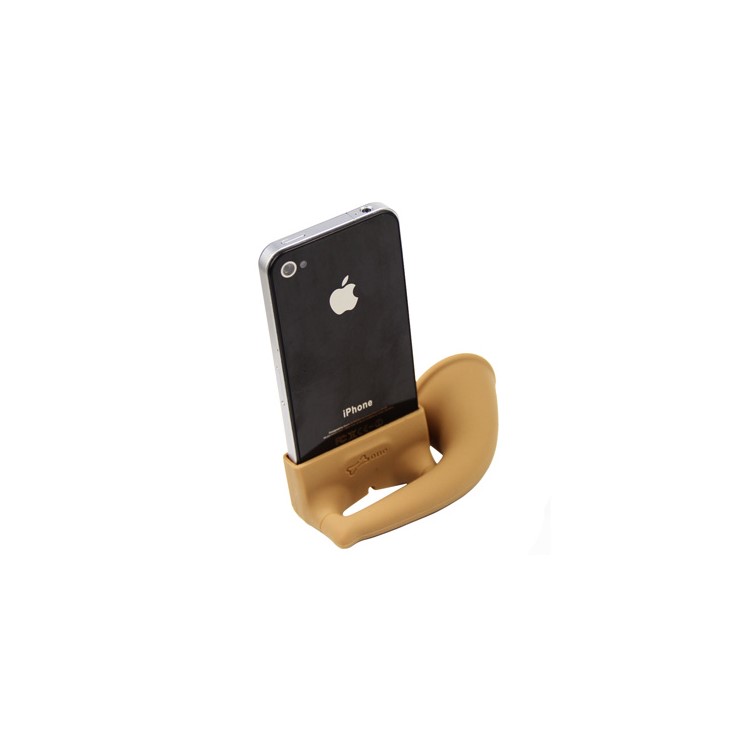 Unique Silicone Horn Stand Holder Amplifier Speaker for iPhone 4 4S (with Packing)