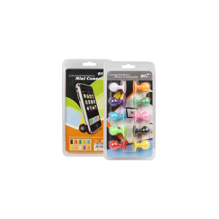 Mini Silicone Ball Stand Holder for iPhone iPod Touch and etc (10pcs in One Package)