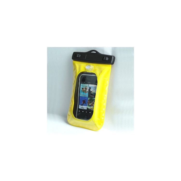 Yellow Diving Waterproof Pouch Case for iPhone 4/MP3/MP4/Mobile Phone, Size: 13*9.7 cm