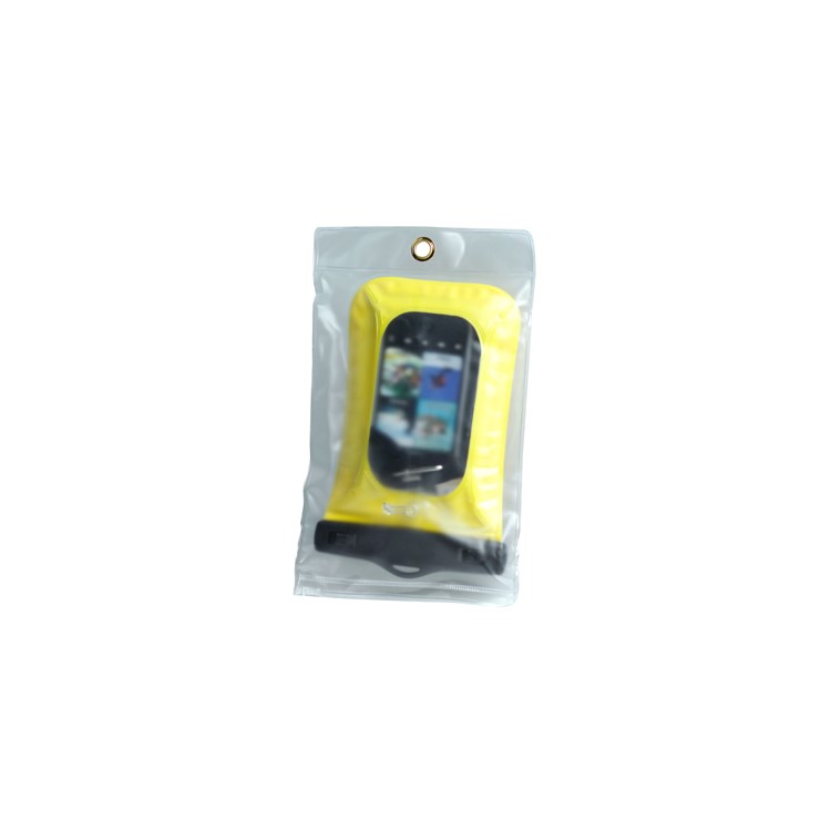 Yellow Diving Waterproof Pouch Case for iPhone 4/MP3/MP4/Mobile Phone, Size: 13*9.7 cm