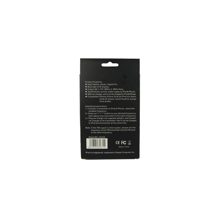 FM Transmitter & Remote Control for iPhone 4G